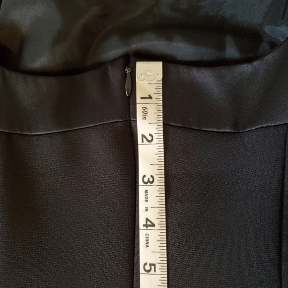 Liz Claiborne Night Formal Black Sleeveless Lined Dress Sz 10 - Picture 11 of 15